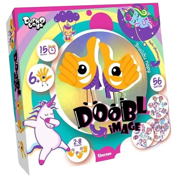 Настольная игра Danko Toys Dobble Pictures Unicorn 6+/ Развитие photo 1