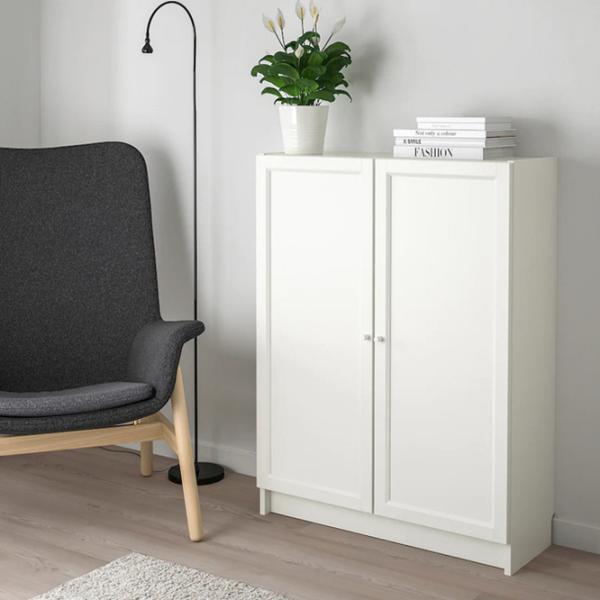 Comodă pentru birou Ikea Billy/Oxberg 106 x 80 x 30 / MDF / Alb photo 3