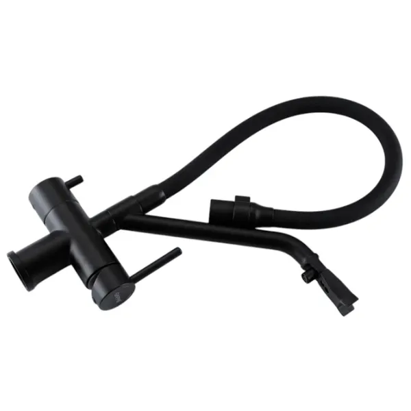 Baterie pentru bucătărie Gappo G4398-86 cu două pîrghii / Pivotantă / Alamă / Black photo 3