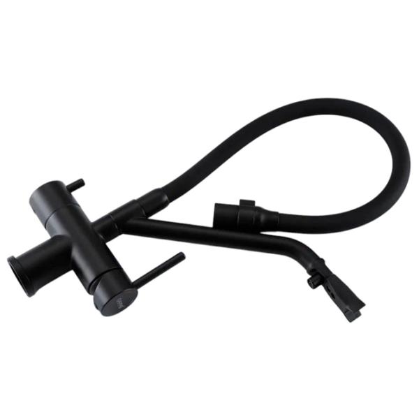 Baterie pentru bucătărie Gappo G4398-86 cu două pîrghii / Pivotantă / Alamă / Black photo 3