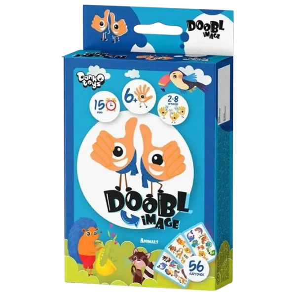Настольная игра Danko Toys Dobble Pictures Mini Animals 3 6+/ Развитие photo 1