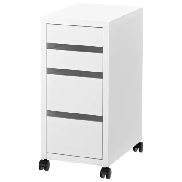 Comodă pentru birou Ikea Micke 75 x 35 x 50 / MDF / Alb photo 1