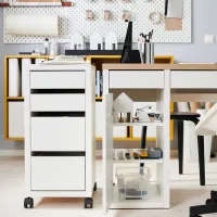 Комод для офиса Ikea Micke 75 x 35 x 50см / МДФ / Белый photo 3
