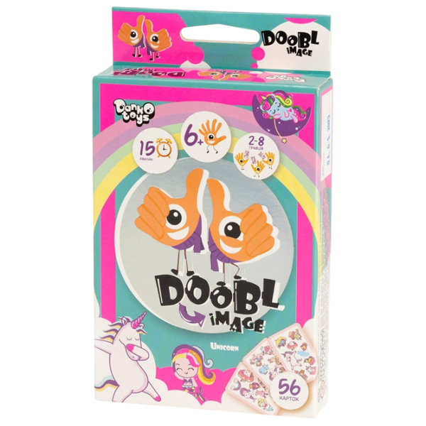 Настольная игра Danko Toys Dobble Pictures mini Unicorn 4 6+/ Развитие photo 1