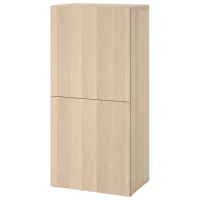 Комод для офиса Ikea Besta 129 x 60 x 42см / МДФ / Дубовый Шпон
