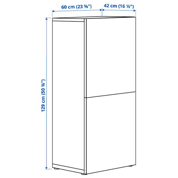 Comodă pentru birou Ikea Besta 129 x 60 x 42 / MDF / Oak Veneer photo 2