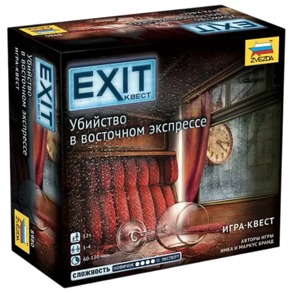 Joc de masă Zvezda Exit Quest. Murder on the Orient Express  12+/ Detectiv  photo 1