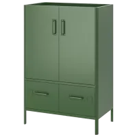 Комод для офиса Ikea Idasen 119 x 80 x 47см / Металл / Зеленый