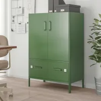 Comodă pentru birou Ikea Idasen 119 x 80 x 47 / Metal / Green photo 3