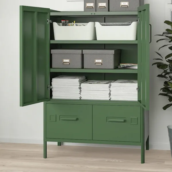 Comodă pentru birou Ikea Idasen 119 x 80 x 47 / Metal / Green photo 5 Comodă pentru birou Ikea Idasen 119 x 80 x 47 / Metal / Green photo 5