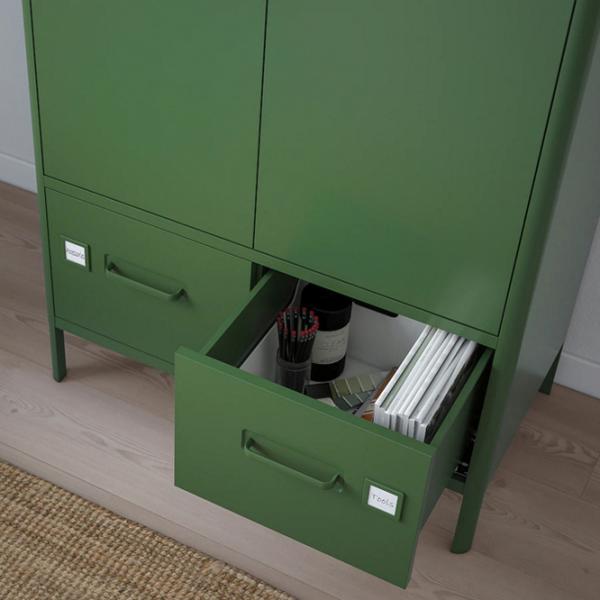 Comodă pentru birou Ikea Idasen 119 x 80 x 47 / Metal / Green photo 6 Comodă pentru birou Ikea Idasen 119 x 80 x 47 / Metal / Green photo 6