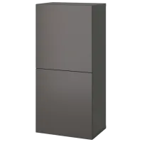 Комод для офиса Ikea Besta 129 x 60 x 42см / МДФ / Dark grey