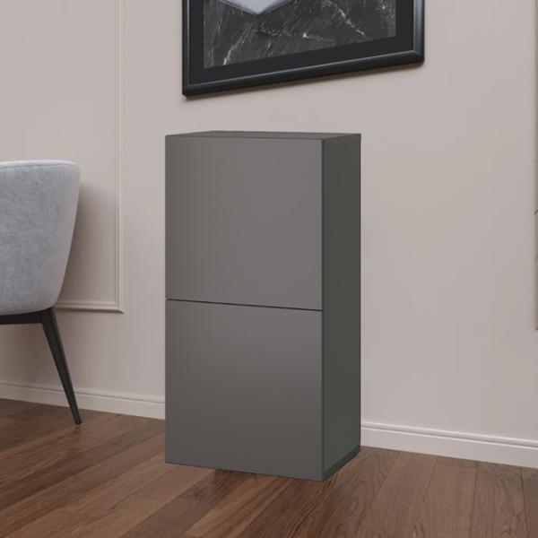 Comodă pentru birou Ikea Besta 129 x 60 x 42 / MDF / Dark grey photo 3