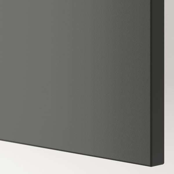 Comodă pentru birou Ikea Besta 129 x 60 x 42 / MDF / Dark grey photo 4
