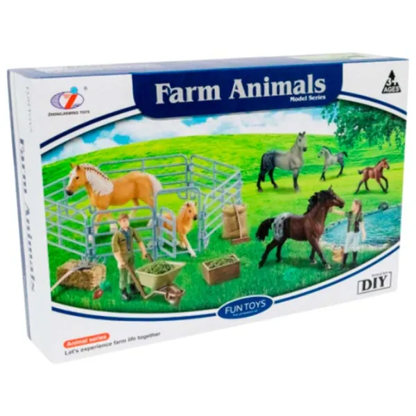 Set jucării Icom Poland Farm Animals Farm Animals 6927123117085 3+ / Multicolor Multicolor photo 4