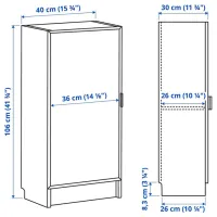 Комод для офиса Ikea Billy/Hogbo 106 x 40 x 30см / МДФ / White photo 2