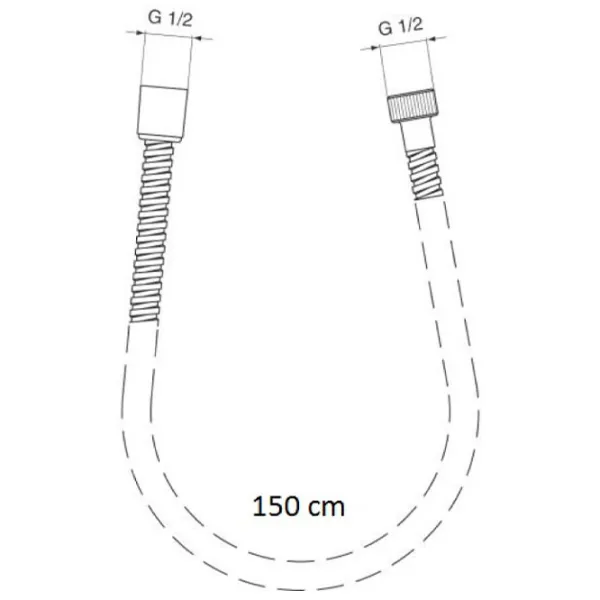 Душевой шланг Remer 332 CN BC 150 Металл / глянцевая photo 3 Душевой шланг Remer 332 CN BC 150 Металл / глянцевая photo 3