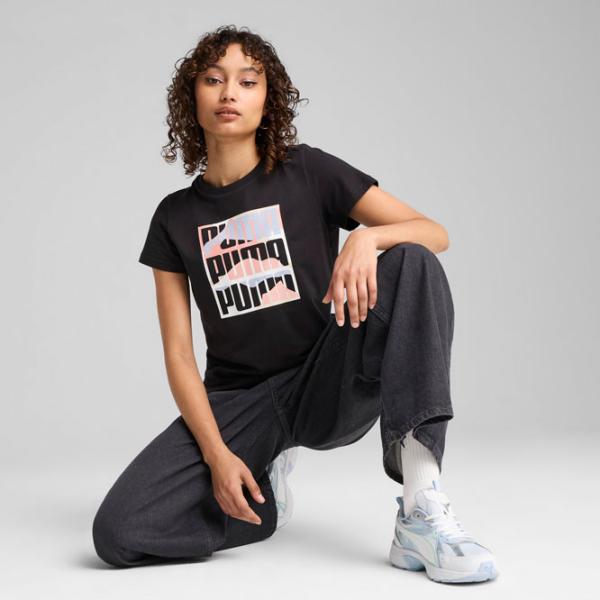 Футболка для женщин Puma Graphics Mountain Tee 100% хлопок / Черный photo 3 Футболка для женщин Puma Graphics Mountain Tee 100% хлопок / Черный photo 3
