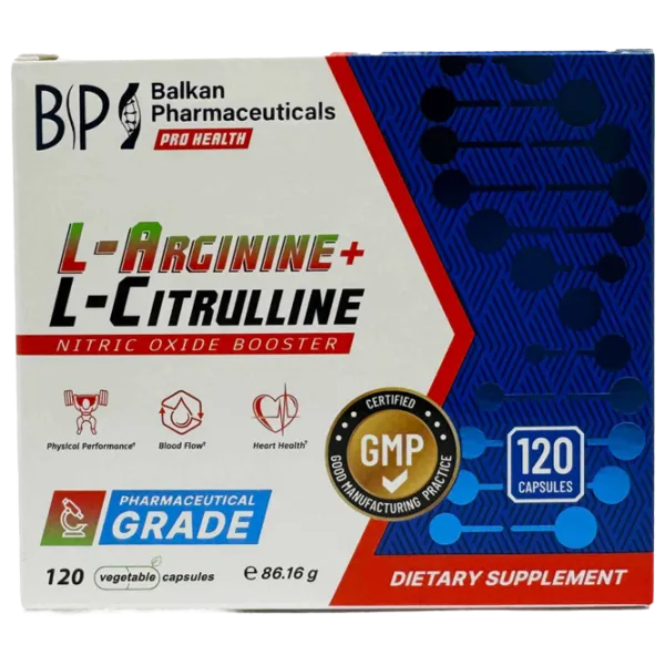 Аминокислоты Balkan Pharmaceuticals L-Arginine + L-Citrulline () 86 г  photo 1 Аминокислоты Balkan Pharmaceuticals L-Arginine + L-Citrulline () 86 г  photo 1