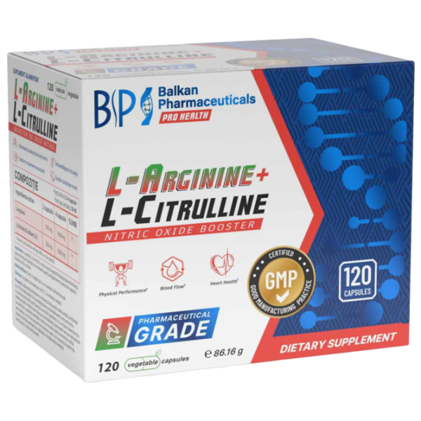Аминокислоты Balkan Pharmaceuticals L-Arginine + L-Citrulline () 86 г  photo 2 Аминокислоты Balkan Pharmaceuticals L-Arginine + L-Citrulline () 86 г  photo 2