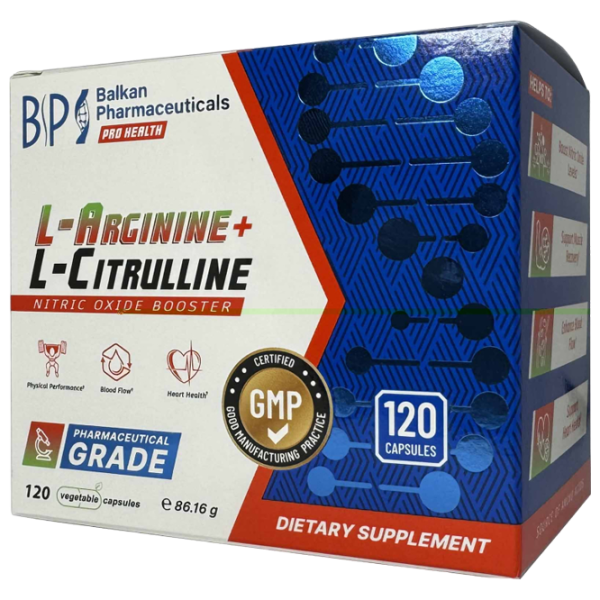Аминокислоты Balkan Pharmaceuticals L-Arginine + L-Citrulline () 86 г  photo 3 Аминокислоты Balkan Pharmaceuticals L-Arginine + L-Citrulline () 86 г  photo 3