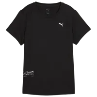Футболка для женщин Puma W Run Graphic Mesh Tee  94 % полиэстер, 6 % эластан / Черный