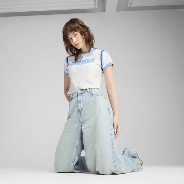 Футболка для женщин Puma Future Archive Graphic Baby Tee 100% хлопок / Белый photo 3 Футболка для женщин Puma Future Archive Graphic Baby Tee 100% хлопок / Белый photo 3