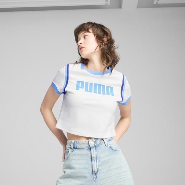Футболка для женщин Puma Future Archive Graphic Baby Tee 100% хлопок / Белый photo 6 Футболка для женщин Puma Future Archive Graphic Baby Tee 100% хлопок / Белый photo 6