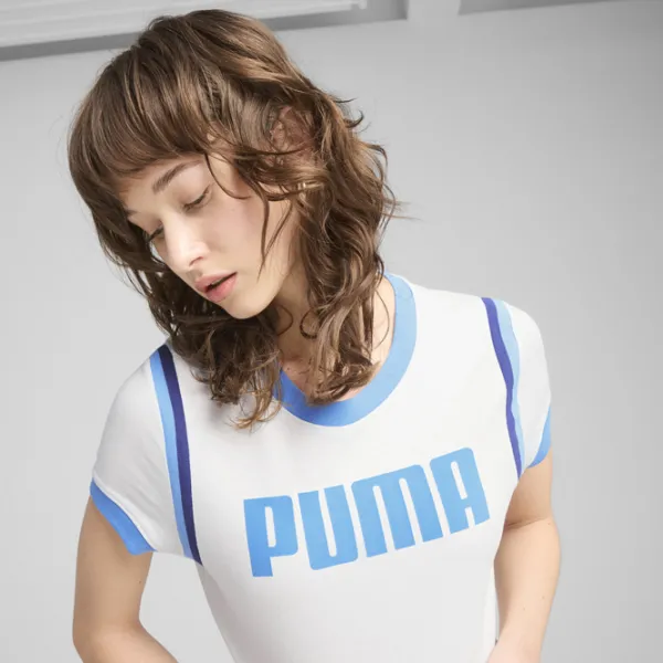 Футболка для женщин Puma Future Archive Graphic Baby Tee 100% хлопок / Белый photo 6 Футболка для женщин Puma Future Archive Graphic Baby Tee 100% хлопок / Белый photo 6