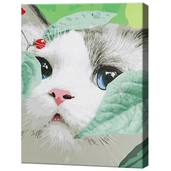 Картина по номерам Art Gallery Голубоглазая кошка GX32529 50 x 40 см / Вертикальная photo 1