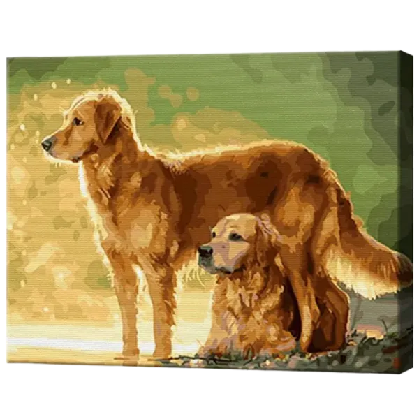 Pictură pe numere Art Gallery Doi frați de aur GX34657 50 x 40 cm / Orizontală photo 1 Pictură pe numere Art Gallery Doi frați de aur GX34657 50 x 40 cm / Orizontală photo 1