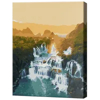 Картина по номерам Art Gallery Тропический водопад GX44075 50 x 40 см / Вертикальная
