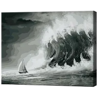 Картина по номерам Art Gallery Опасная волна GX21621 50 x 40 см / Горизонтальная