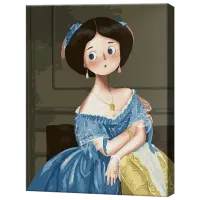 Картина по номерам Art Gallery Портрет княгини де Бролье. Карикатура GX41438 50 x 40 см / Вертикальная