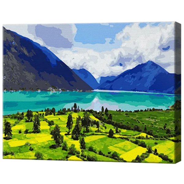 Картина по номерам Art Gallery Сочная трава и лазурное озеро GX34383 50 x 40 см / Горизонтальная photo 1 Картина по номерам Art Gallery Сочная трава и лазурное озеро GX34383 50 x 40 см / Горизонтальная photo 1
