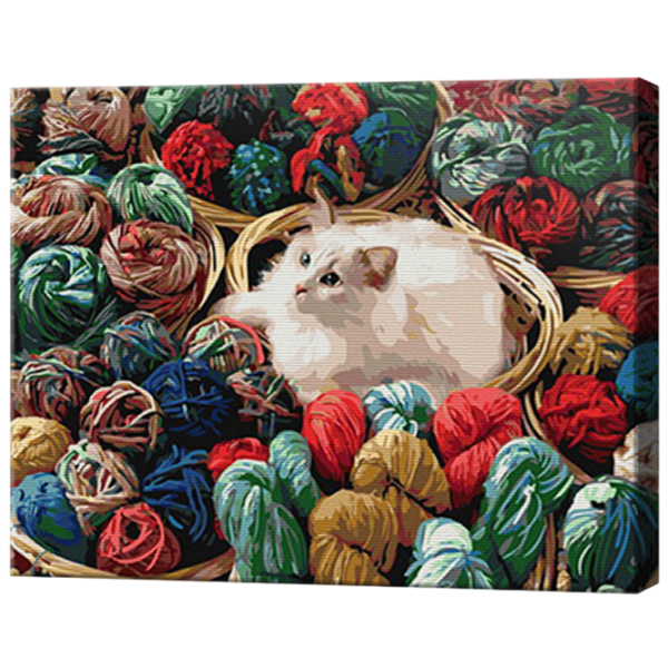 Картина по номерам Art Gallery Кошка среди пряжи GX31688 50 x 40 см / Горизонтальная photo 1 Картина по номерам Art Gallery Кошка среди пряжи GX31688 50 x 40 см / Горизонтальная photo 1