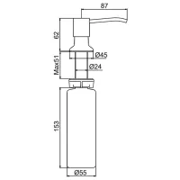 Dozator săpun lichid Frap F408-3 0.3l photo 2