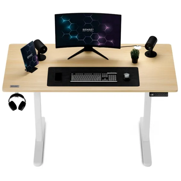 Офисный стол SENSE7 Nojo ДСП/ Дуб Сонома photo 7