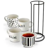 Набор чашек Tadar Decor 300 мл / Фарфор / Белый photo 2