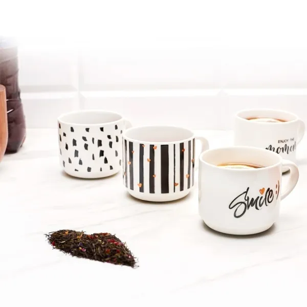 Set de căni Tadar Decor  300 ml / Porțelan / White photo 4