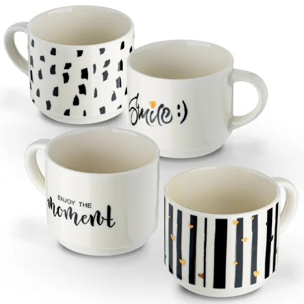 Set de căni Tadar Decor  300 ml / Porțelan / White photo 5