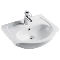 Умывальник Baieplus KF 4055 Полукруглая / Накладной / Белый