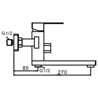 Baterie pentru cadă de baie Frap F32802 Inox photo 2