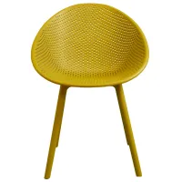 Scaun de grădină DecoPrim CASTOR Polipropilenă / Polipropilenă / Yellow Yellow