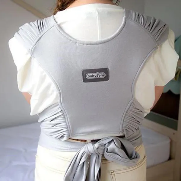 Marsupiu pentru copii BabyJem Wrap (734) 15 kg / Gray photo 2