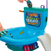Set jucării Mattel Hot Wheels Flush & Go Skate Bowl HXL16 5+ / Multicolor Multicolor photo 2