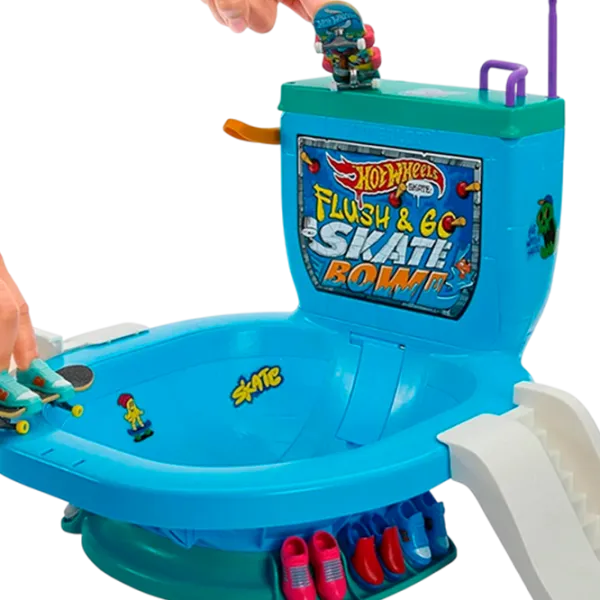 Игровой набор Mattel Hot Wheels Flush & Go Skate Bowl HXL16 5+ / Разноцветный Разноцветный photo 3 Игровой набор Mattel Hot Wheels Flush & Go Skate Bowl HXL16 5+ / Разноцветный Разноцветный photo 3