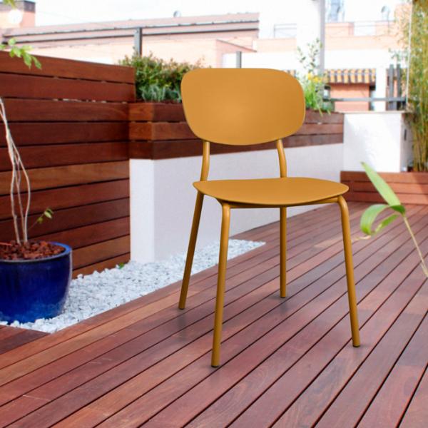Садовый стул DecoPrim Flamingo  Металл / Металл / Желтый Желтый photo 7 Садовый стул DecoPrim Flamingo  Металл / Металл / Желтый Желтый photo 7