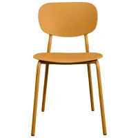 Scaun de grădină DecoPrim Flamingo Metal / Metal / Yellow Yellow photo 8
