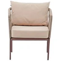 Садовый стул Dogtas Verona Полипропилен / Tкань / Кремовый Brown